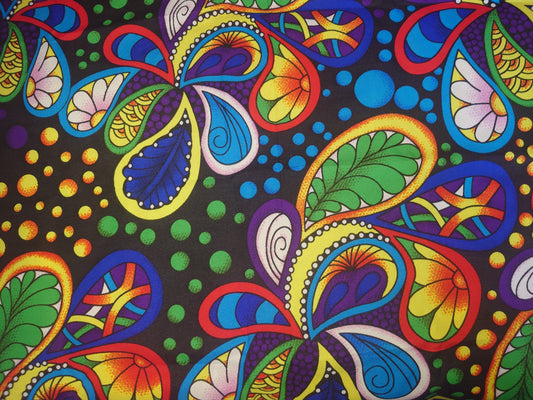 African Fat Quarters Fabric Bundle – 5 PCS Vibrant Print Fabrics