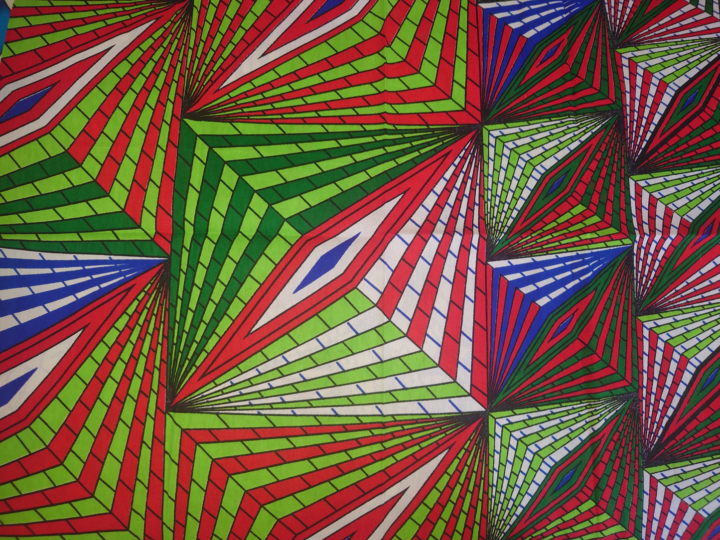 African Fat Quarters Fabric Bundle – 5 PCS Vibrant Print Fabrics